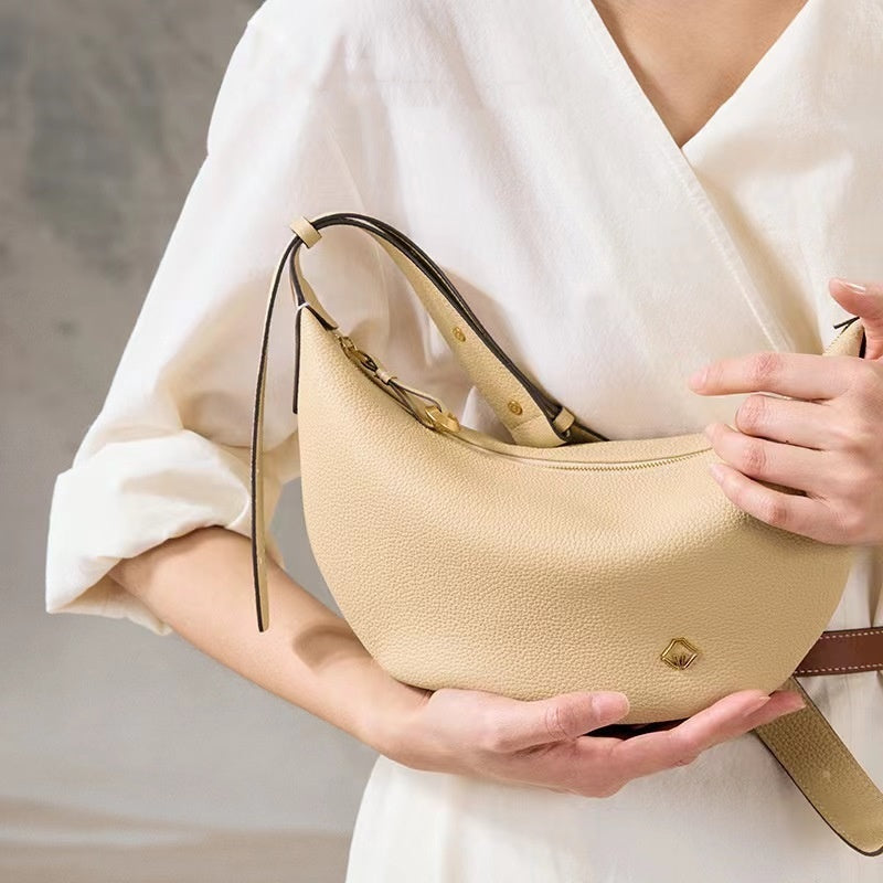 Soft Boat Horn Shoulder Large-capacity Crossbody Bag